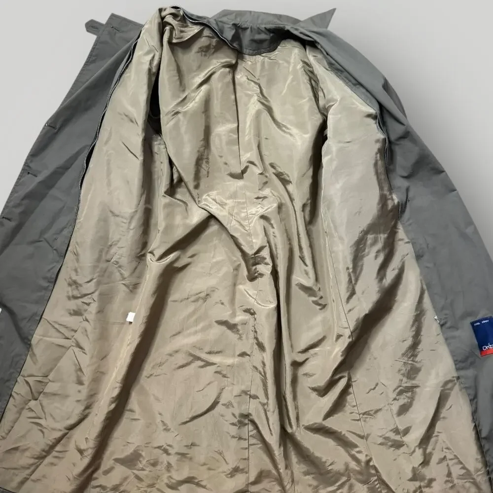 Carol Cohen Drizzle Trench Coat Vintage Jacket Size 12 USA